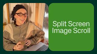 Split screen image scroll in Readymag