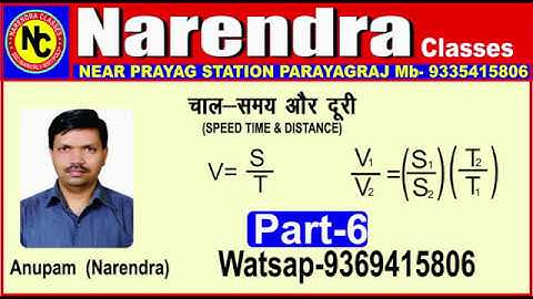 MATH TOPIC SPEED TIME & DISTANCE FOR SSC ,BANK TET ,CTET, IERT & POLYTECHNIC ENTRANCE EXAM part-6