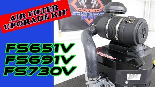 New Style Kawasaki FS Canister Air Filter Upgrade Kit Installation by Power Equipment Man 6,913 views 2 years ago 3 minutes, 36 seconds