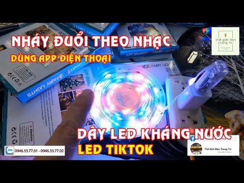 Video Dây Led nháy đuổi theo nhạc cảm biến âm thanh A RGB... - youtube