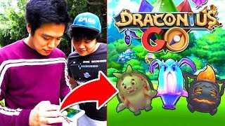 WE GO OUTSIDE TO CATCH DRAGONS || DRACONIUS GO screenshot 2