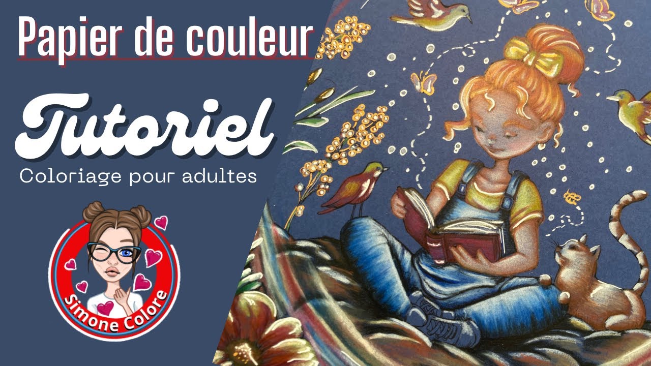 [ Tuoriel ] Comment colorier sur du papier foncé ❣️Coloriage pour adultes ❣️