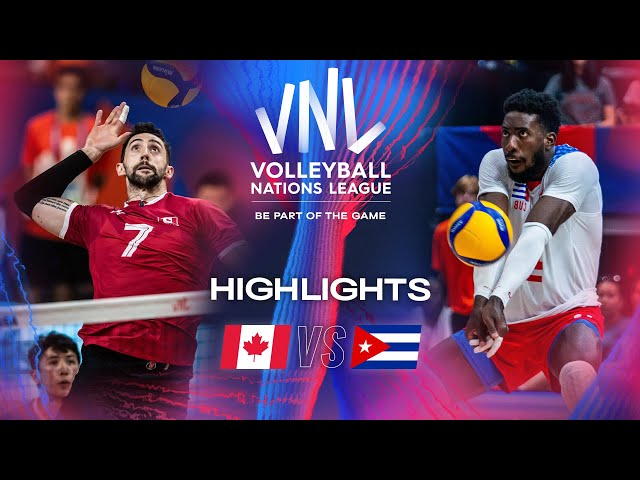 🇨🇦 CAN vs. 🇨🇺 CUB - Highlights | Week 2 | Men's VNL 2024 class=