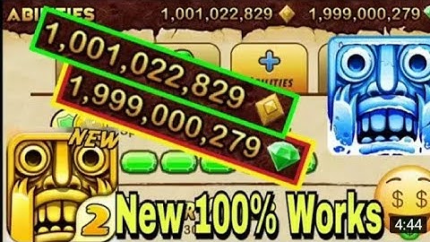 How to get unlimited coins and gems in temple run 2 in 2 minute no hack 100% real trick