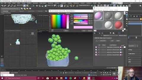 Assigning materials to a Tyflow Model