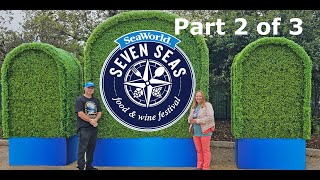 SeaWorld San Antonios Seven Seas Food and Wine Festival 2024 Korea, Jamaica, Greece, and Italy @nickd32006