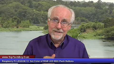 Raspberry Pi LESSON 13: Set Color of RGB LED with Push Buttons