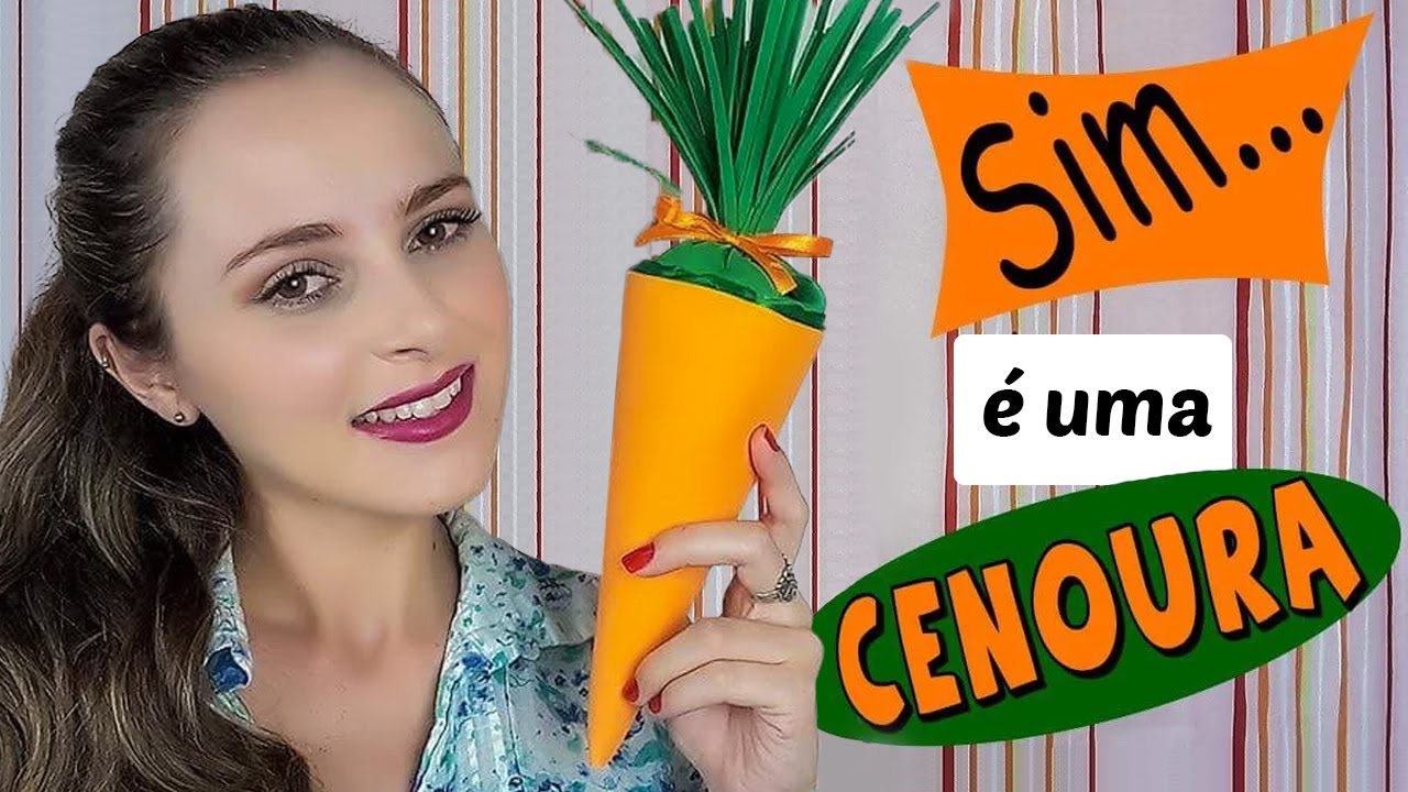 SURPREENDA nesta Páscoa com uma CENOURA de EVA !!!! DIY