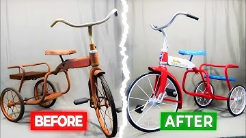 150 Years Old bicycle restoration|Make an old bicycle like new again|Fix up an old bicycle|