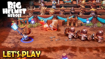 BIG HELMET HEROES | Two-Player Co-Op Mode is Good! | 25 Minutes Walkthrough Gameplay (No Commentary)