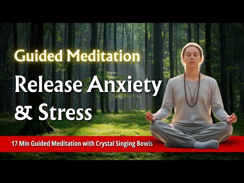Release Anxiety & Stress | 17 Min Guided Meditation with Crystal Singing Bowls | #Barkatt
