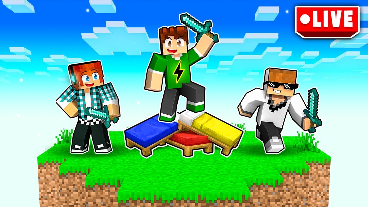 🔴TIME da FAMÍLIA CRAFT no BEDWARS do MINECRAFT! - Livestream AuthenticGames