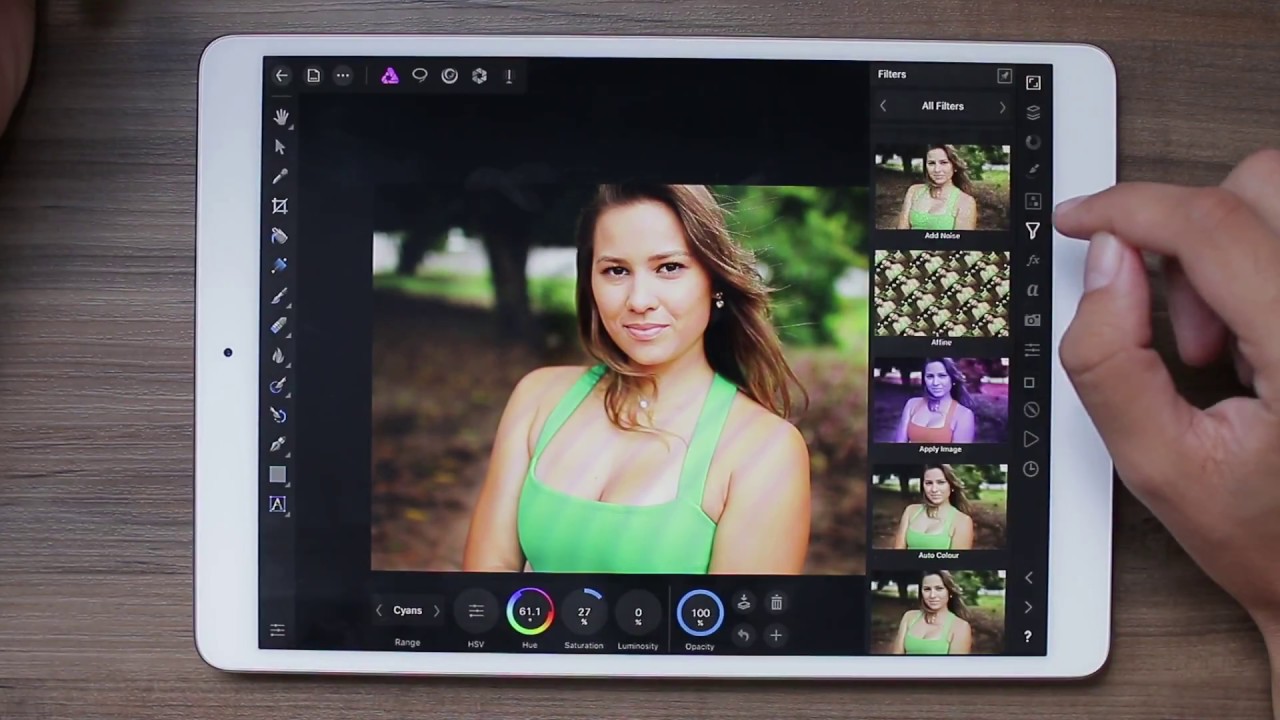 Outdoor Portrait iPad Pro Retouch (Affinity Photo) YouTube