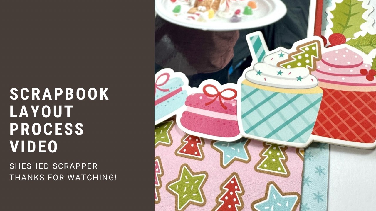 Scrapbook Layout Process Video//Merry Mingle//Bella Blvd