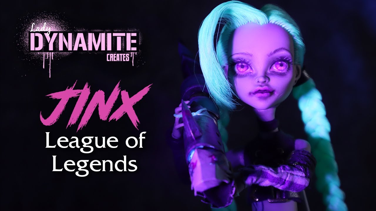 Repaint JINX League of Legends Arcane Art Doll YouTube