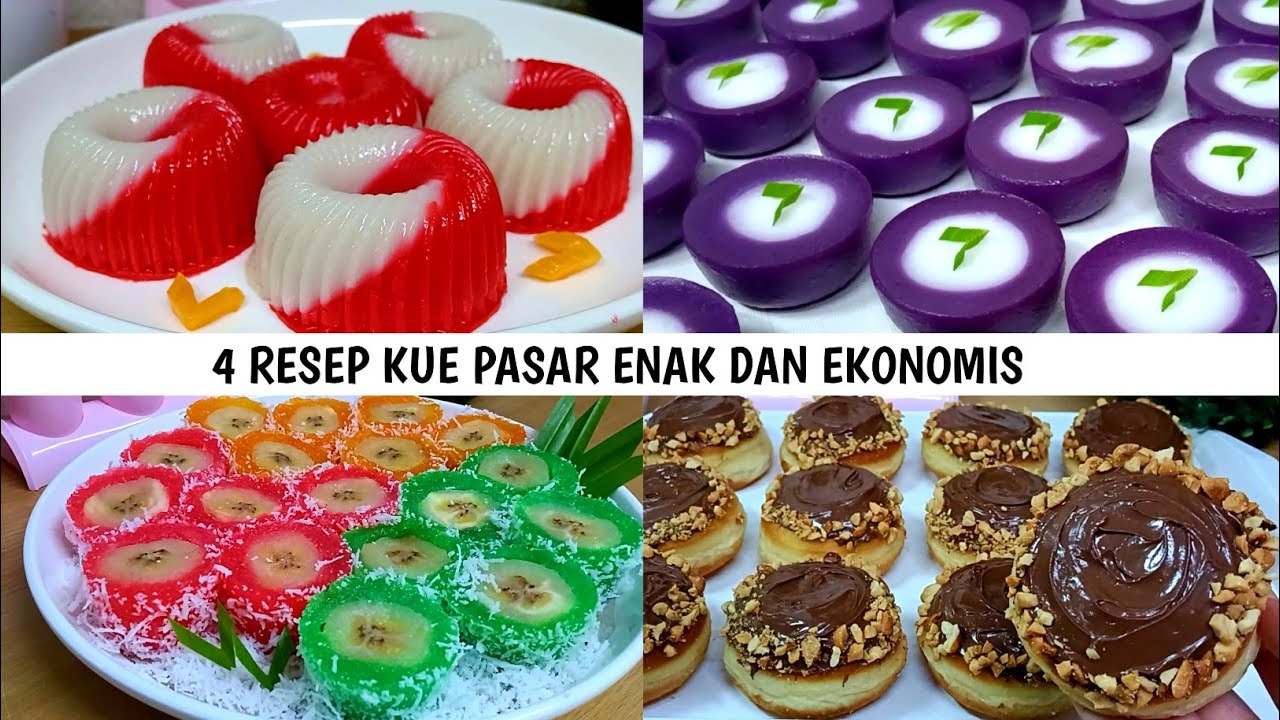 ANDALAN‼️4 RESEP KUE PASAR ENAK DAN EKONOMIS - COCOK UNTUK ISIAN SNACKBOX 