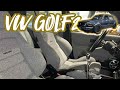 ゴルフの内装をツイードに張替えます。【VW MK2】