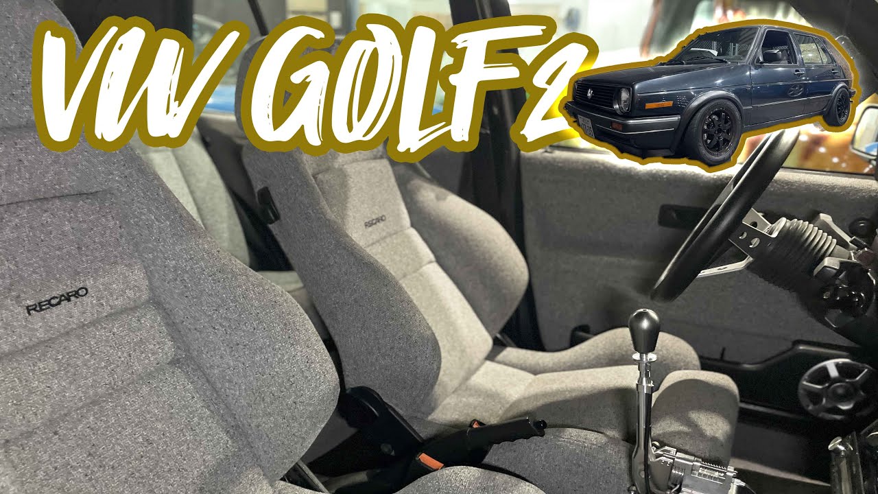 ゴルフの内装をツイードに張替えます。【VW MK2】