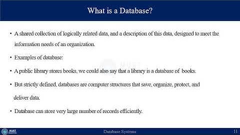 Database Systems Lecture 1