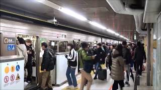 【六倍速】【定点観察】名物？積み残し 年の瀬の名古屋市営地下鉄東山線 Japan Nagoya City Subway Higashiyama Line x6