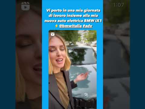 CHIARA FERRAGNI flexa✨ BMW iX1 per andare al lavoro #chiaraferragni #ferragnez #fedez #flex #bmw