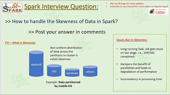 Spark Interview Question | Handle Data Skewness in Apache Spark | LearntoSpark