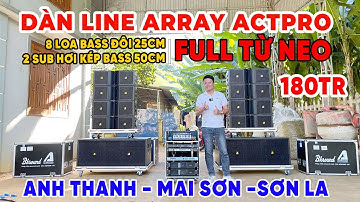 Full Quá Trình Đến Tận Nơi Test Thử Và Lắp Đặt Dàn Line Array Actpro Cho sự kiện đám cưới Tại Sơn La