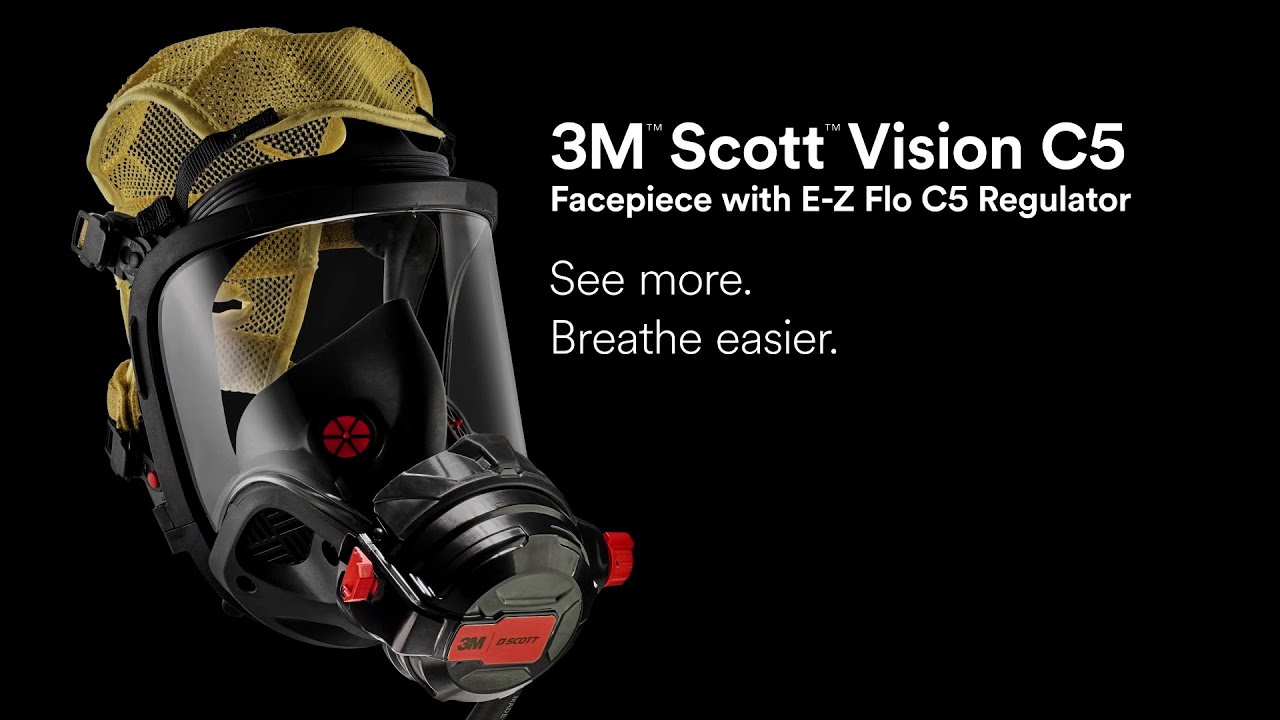 3M™ Scott™ Vision C5 Facepiece with E-Z Flo C5 Regulator - YouTube