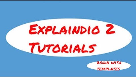Explaindio Tutorial 5 How to start with templates in 8 steps