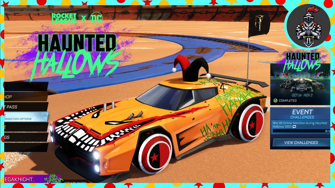 PLAY with DOMINUS: JOKER 🎃(Limited Decal) Editions | HAUNTED HALLOWS Rocket League