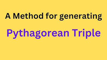 A method for generating Pythagorean triple