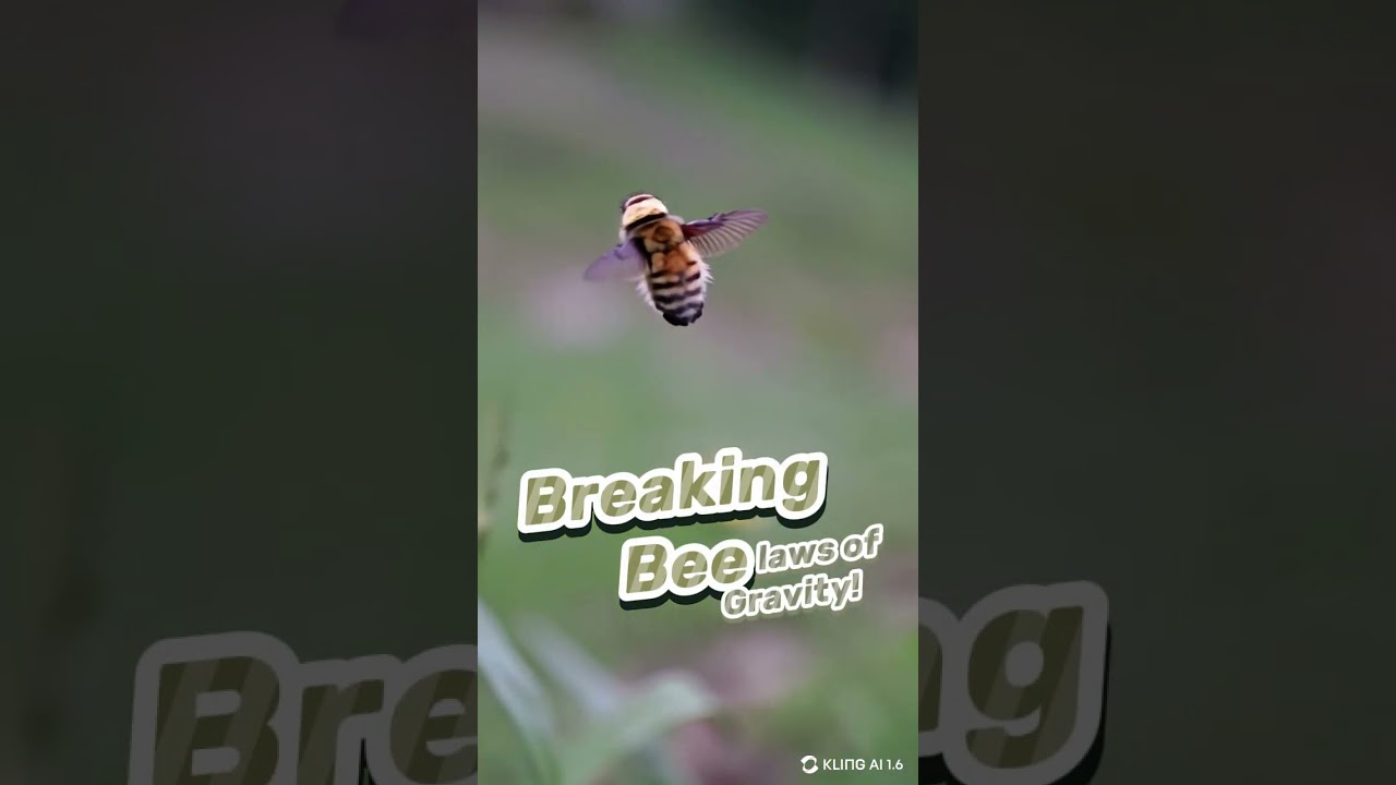 Gravity Who? This Bee Is Doing the Impossible! 🐝✨