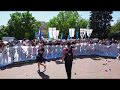 Дубинушка перед памятником Ломоносову на ДФ 2019