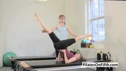 Pilates Workout Exercise: Scissors in the Air