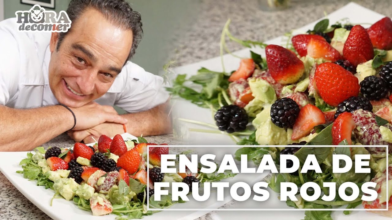 FANTASTICA Ensalada De Frutos Rojos 😋 | Omar Fierro