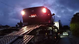 Unloading a Ram 3500 MegaCab Dually from a car carrier. (Part 2). #ramtrucks by Adventures with Angus 42 views 1 year ago 51 seconds
