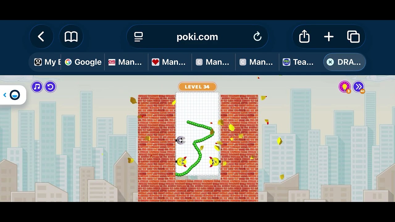 Draw to smash logic puzzle level 1-47