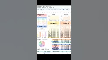 Annual & Monthly Budget Spreadsheet #tutorial #spreadsheets #shorts