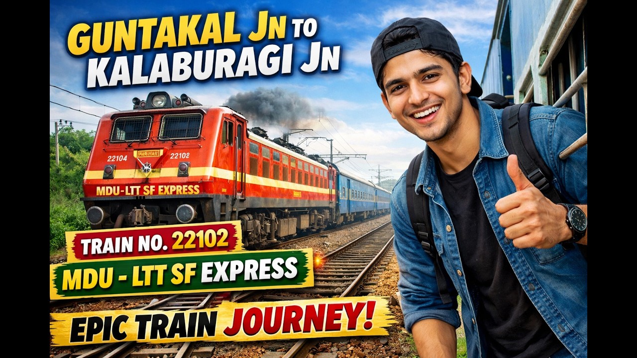 Train Journey Vlog | 22102 MDU LTT SF Express 🚆 | Madurai to Lokmanya Tilak | Full Route Experience