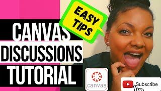 CANVAS DISCUSSIONS | Canvas LMS Tutorial | How to Create Discussions in Canvas