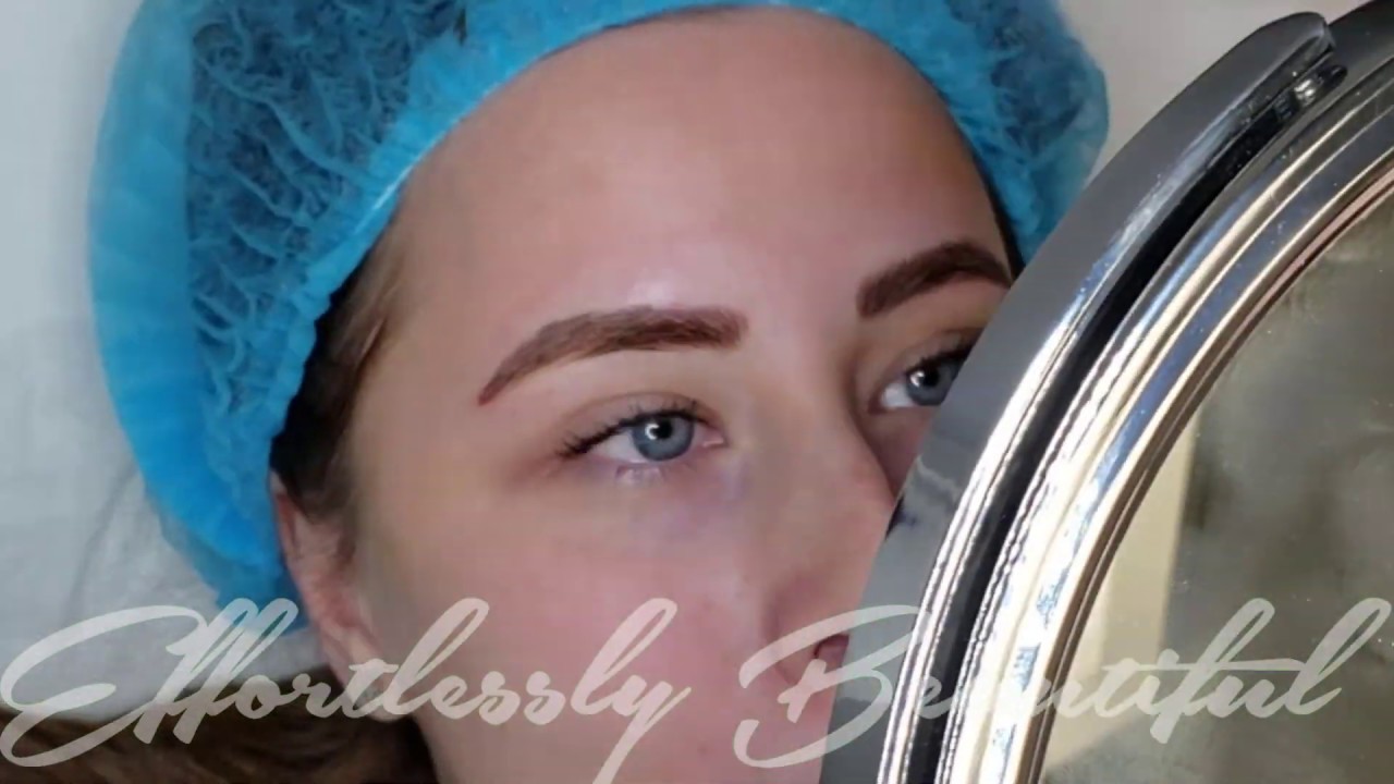 Eyebow Microblading Touch up - YouTube