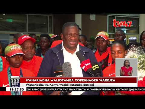 Kikosi cha Kenya cha wanariadha chatua nchini baada ya kumaliza nafasi ya kwanza na medali 7