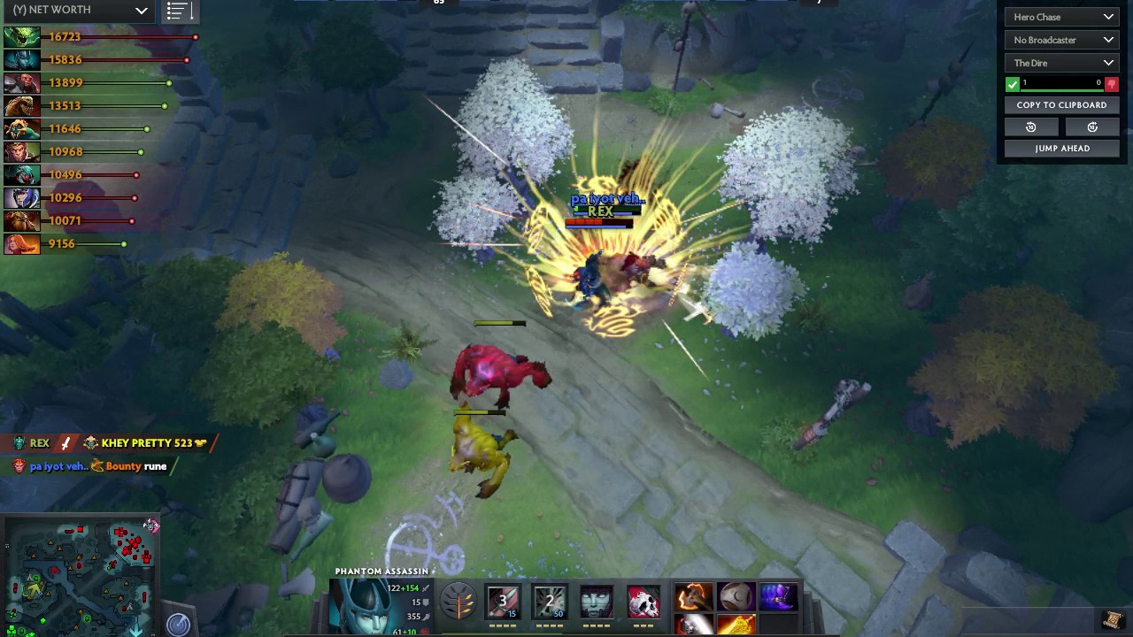 PHANTOM ASSASSIN Dota 2 Pro UNBEATABLE  Best build (REX) PA 8999mmr