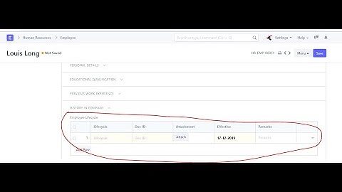 15. Create Child Doctype - ERPNext
