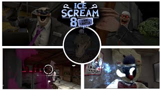 Ice Scream 8 all jumpscares 