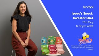 Isaacs Snacks Investor Q&A