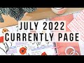 July 2022 Currently Page Plan With Me - Big Happy Planner | How to Decorate your Currently Page