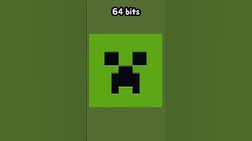 Minecraft Creeper 64 bits 32 bits 16 bits 8 bits 4 bits 2 bits 1 bit