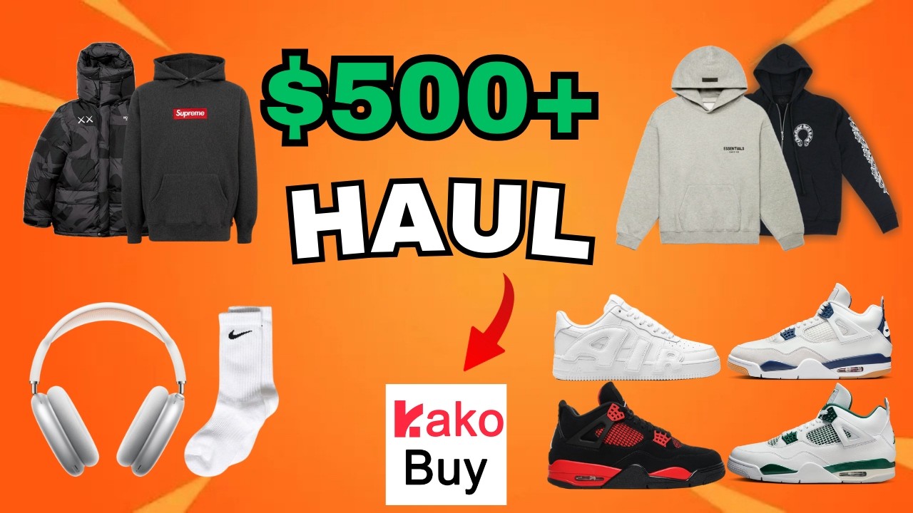 $500+ SHOE, CLOTHING, ACCESSORY KAKOBUY HAUL!🎧🔥 ($500 COUPON⬇)