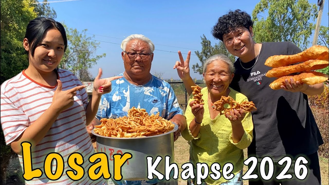 Losar khapse with full comedy mode ON 😂 ||  #tibetanvlogger #dailyvlogs 